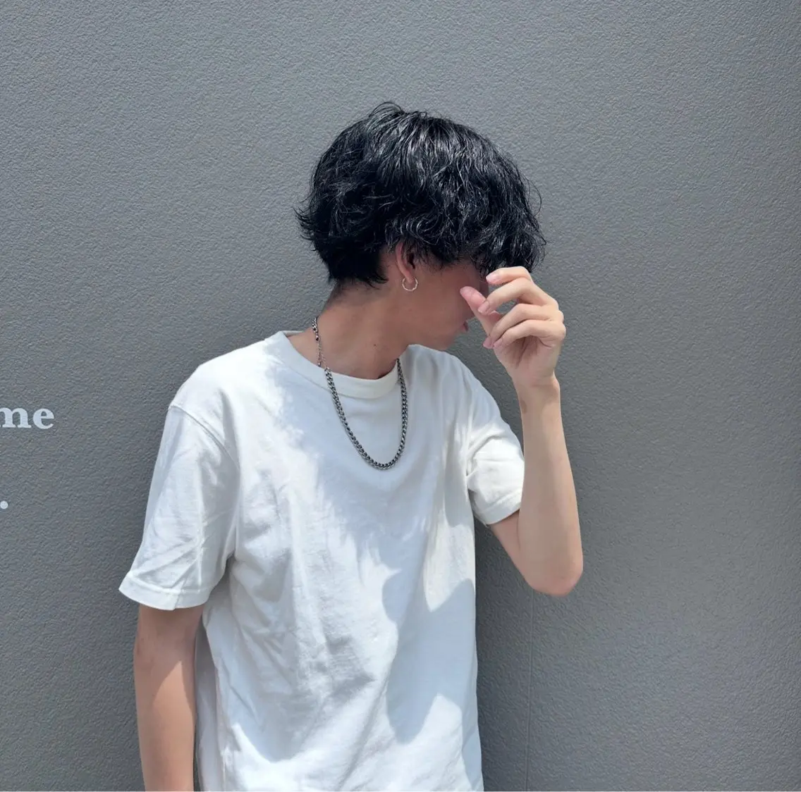 ショート カラー メンズ 黒髪 ブルーカラー ブルーブラック Nagumo Mizukiのヘアスタイル