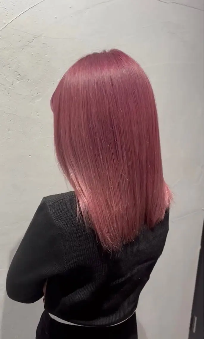 カラー ピンクカラー ヘアカラー RISE 我孫子/佐藤亮太のヘアスタイル