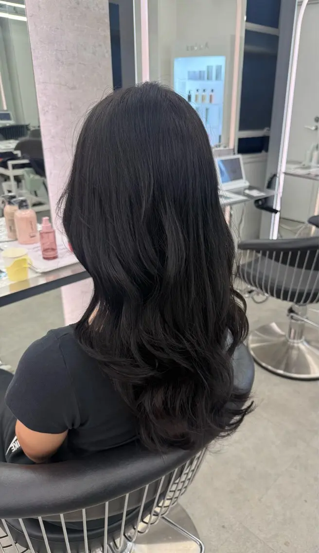 ロング ヘアカラー トリートメント 中野 光瑠のヘアスタイル