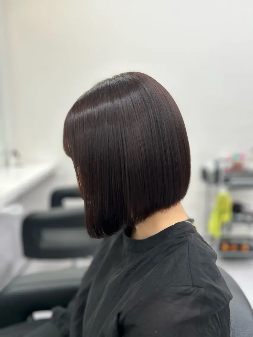 ミディアム カラー パーマ ヘアアレンジ メンズ キッズ ブリーチなしカラー/ ブラウン/レイヤーのヘアスタイル