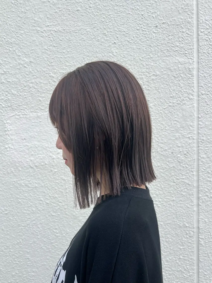 ミディアム カット ヘアカラー トリートメント 似合わせ×扱いやすさ /ボブ/澁谷礼一のヘアスタイル