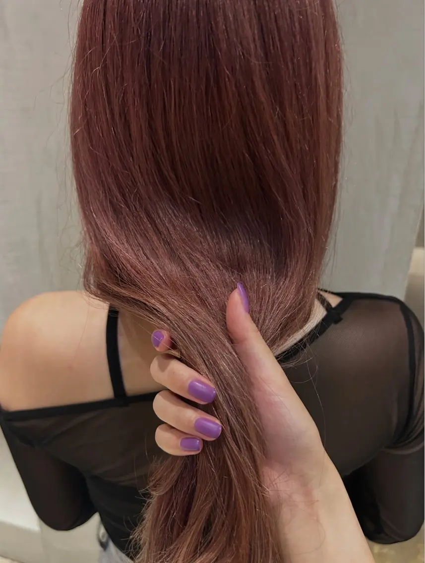 ロング カラー ヘアカラー トリートメント キノシタ ユウナのヘアスタイル