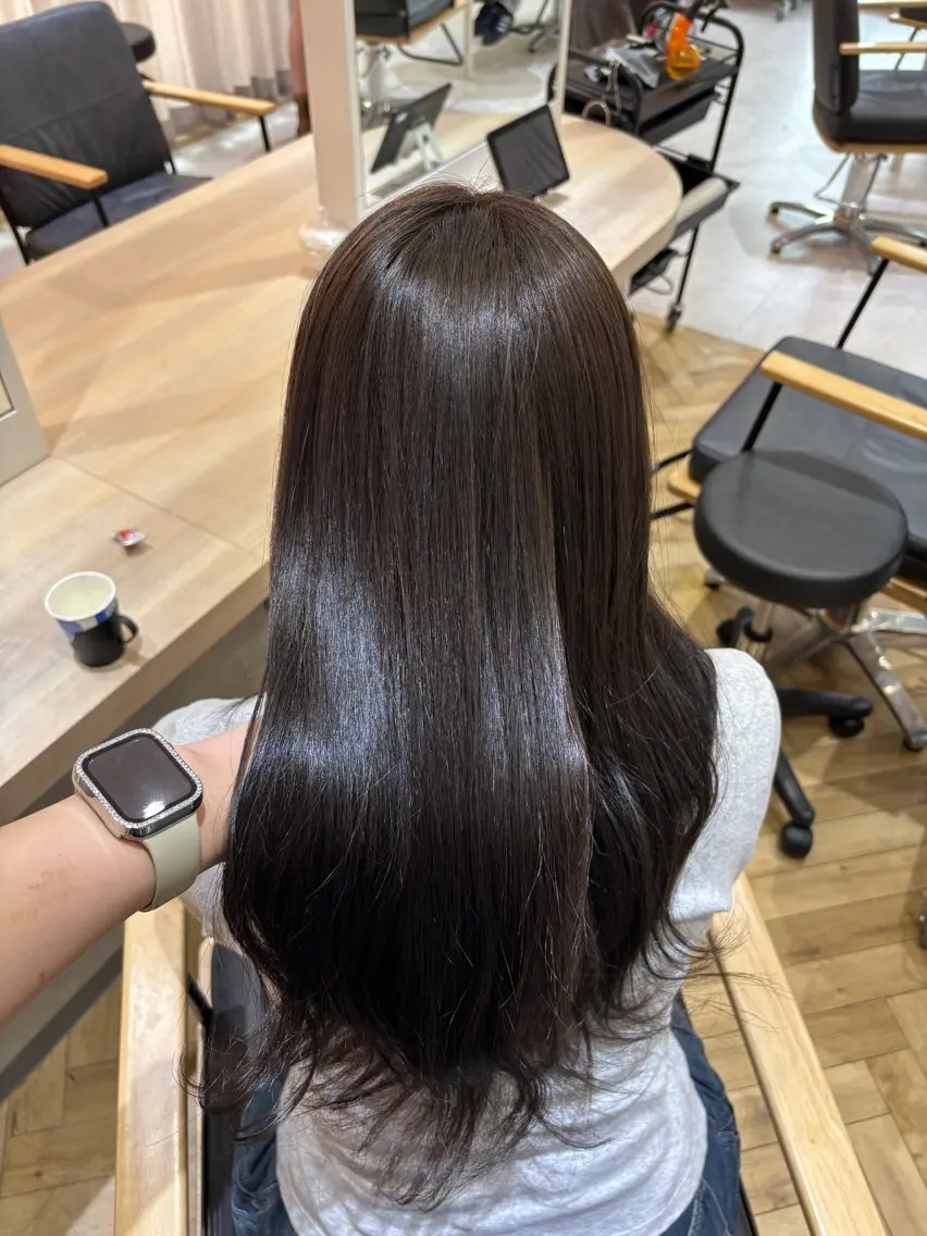 【ミニモ限定特集価格】髪質改善ケアカラー+髪質改善トリートメント🫧🎀の写真