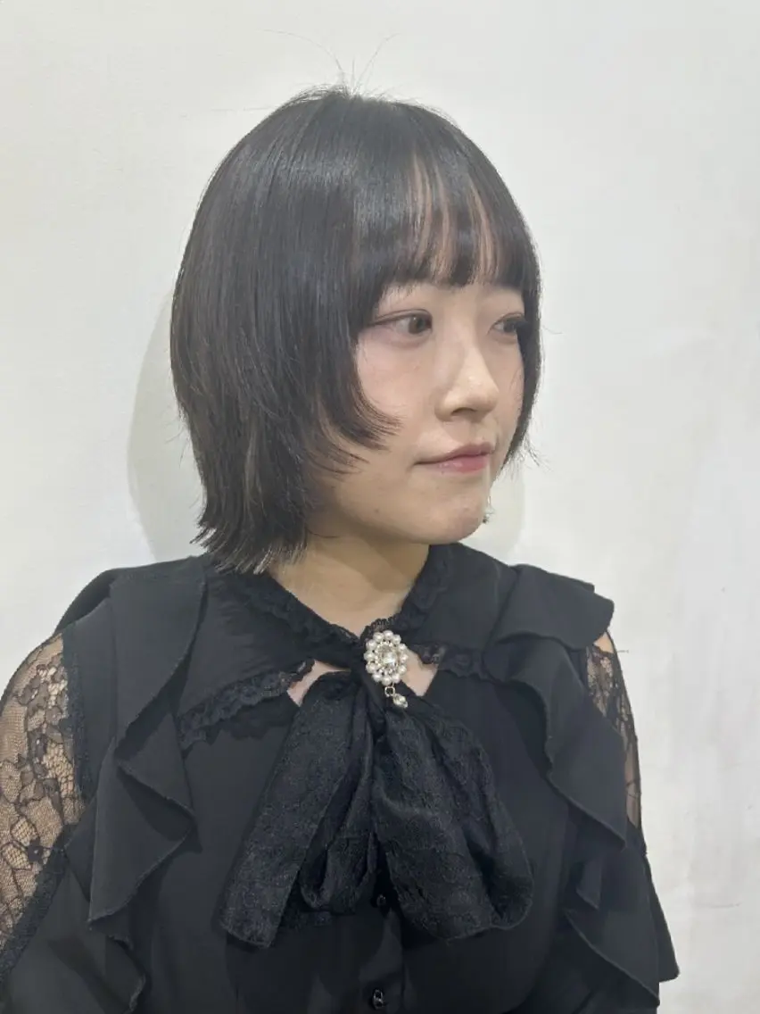 ショート ボブ 外ハネヘア カット トリートメント ボブ人気No,1✨ TAME副店長のヘアスタイル