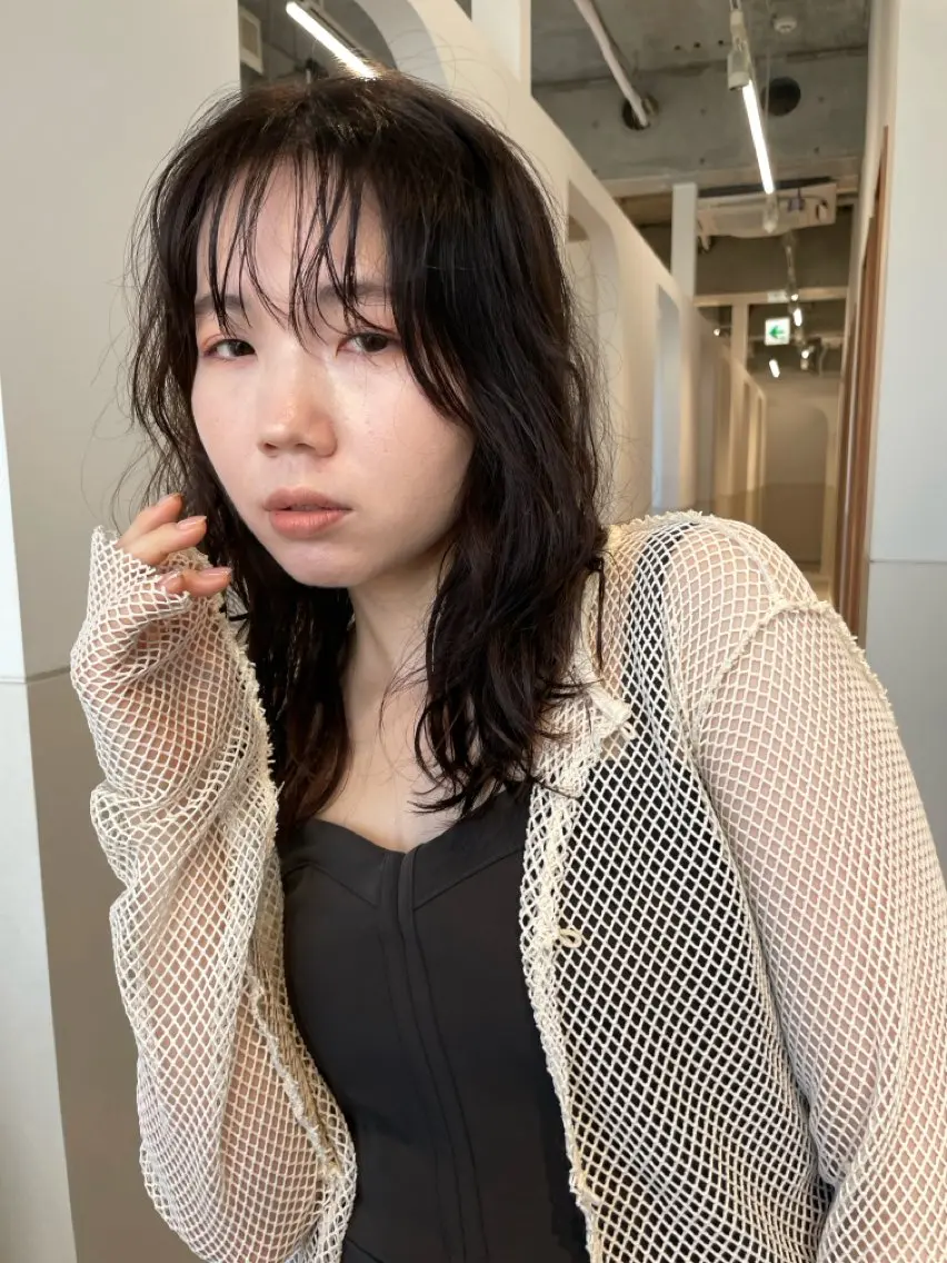 ミディアム パーマ 抜け感ボブ×パーマ |kazaneのヘアスタイル