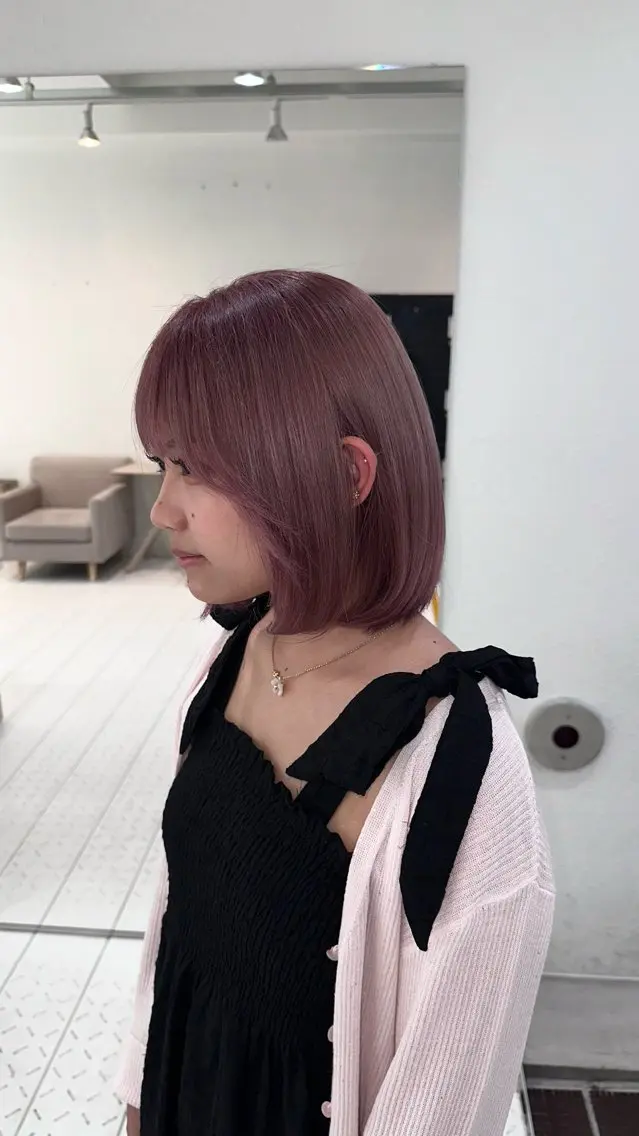 ミディアム カラー ヘアカラー トリートメント ブリーチ/ハイトーン 🧚🏻HARUKAのヘアスタイル