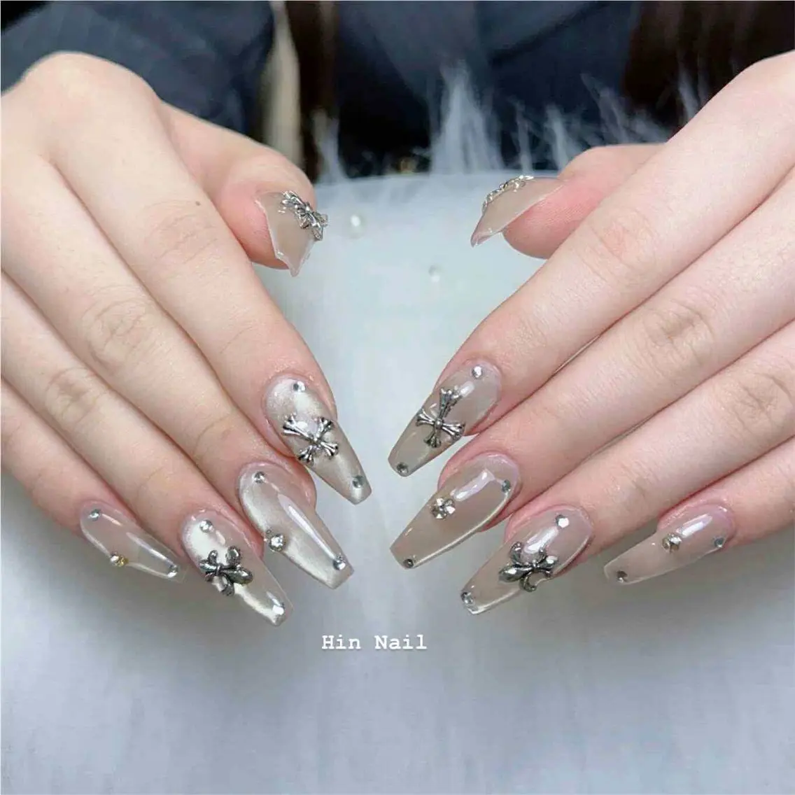 ネイル マグネットネイル 撮影モデル Hin Nail 日本橋のネイルデザイン