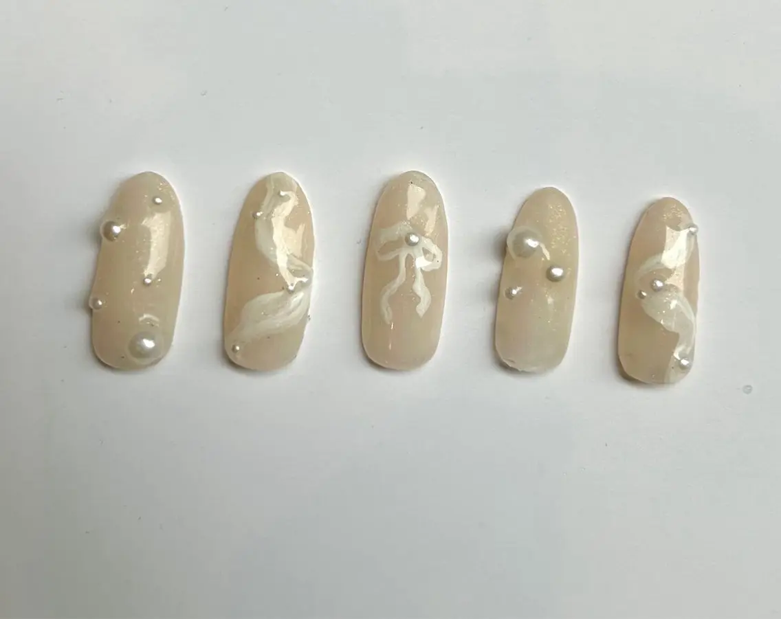 ネイル リボン nailworks mのネイルデザイン