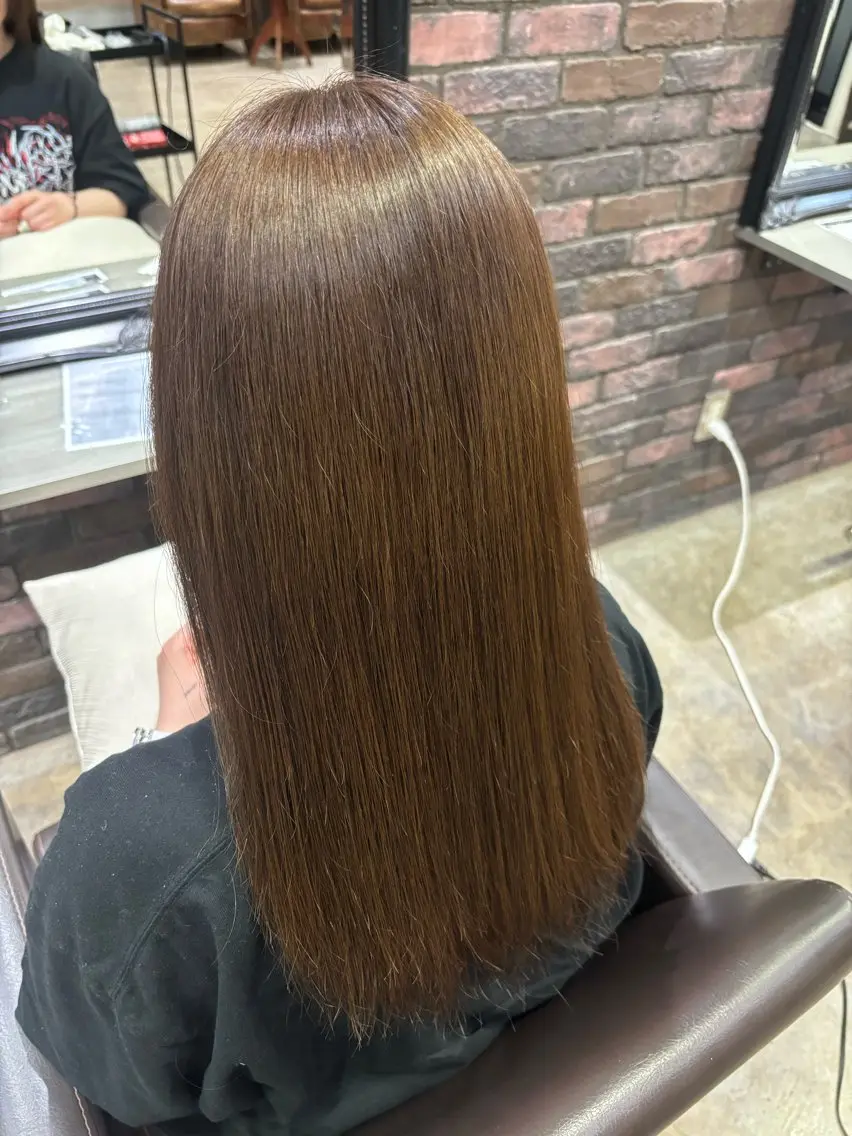 カラー 透明感カラー ここののヘアスタイル
