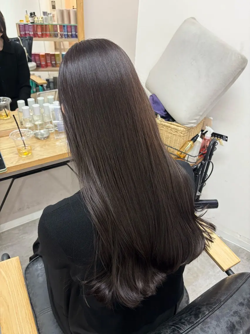 ロング カラー カット ヘアカラー トリートメント 2ヶ月持つカラー 🍀梅田・増田のヘアスタイル
