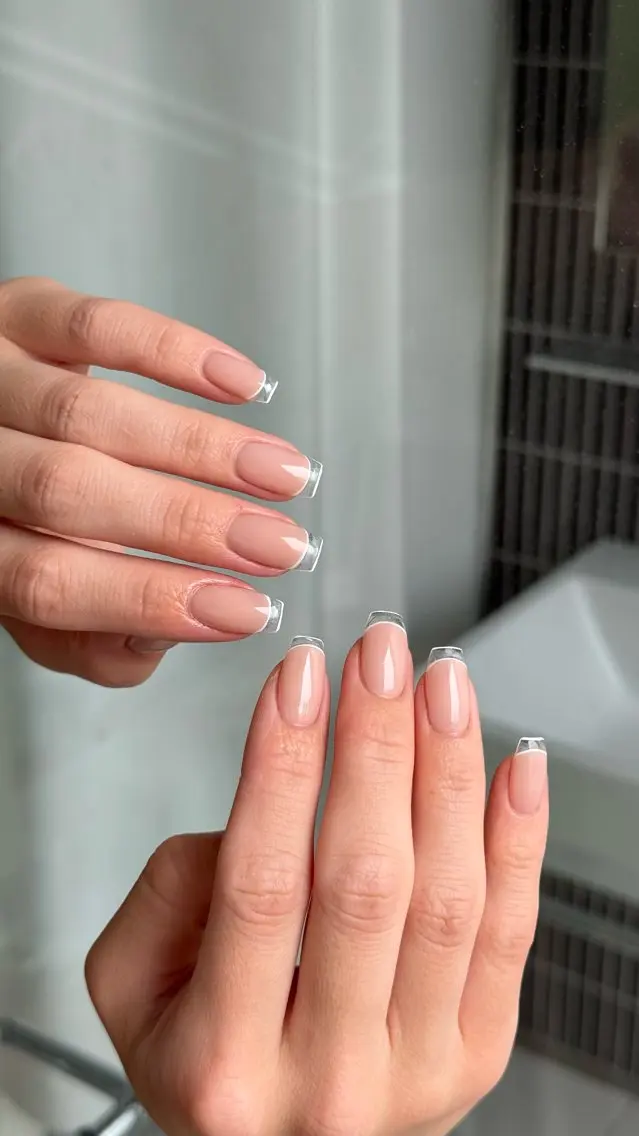 当日予約＋口コミ投稿限定✨【HAND】長さ出し＋クリアフレンチ[北堀江/心斎橋/駅近]の写真