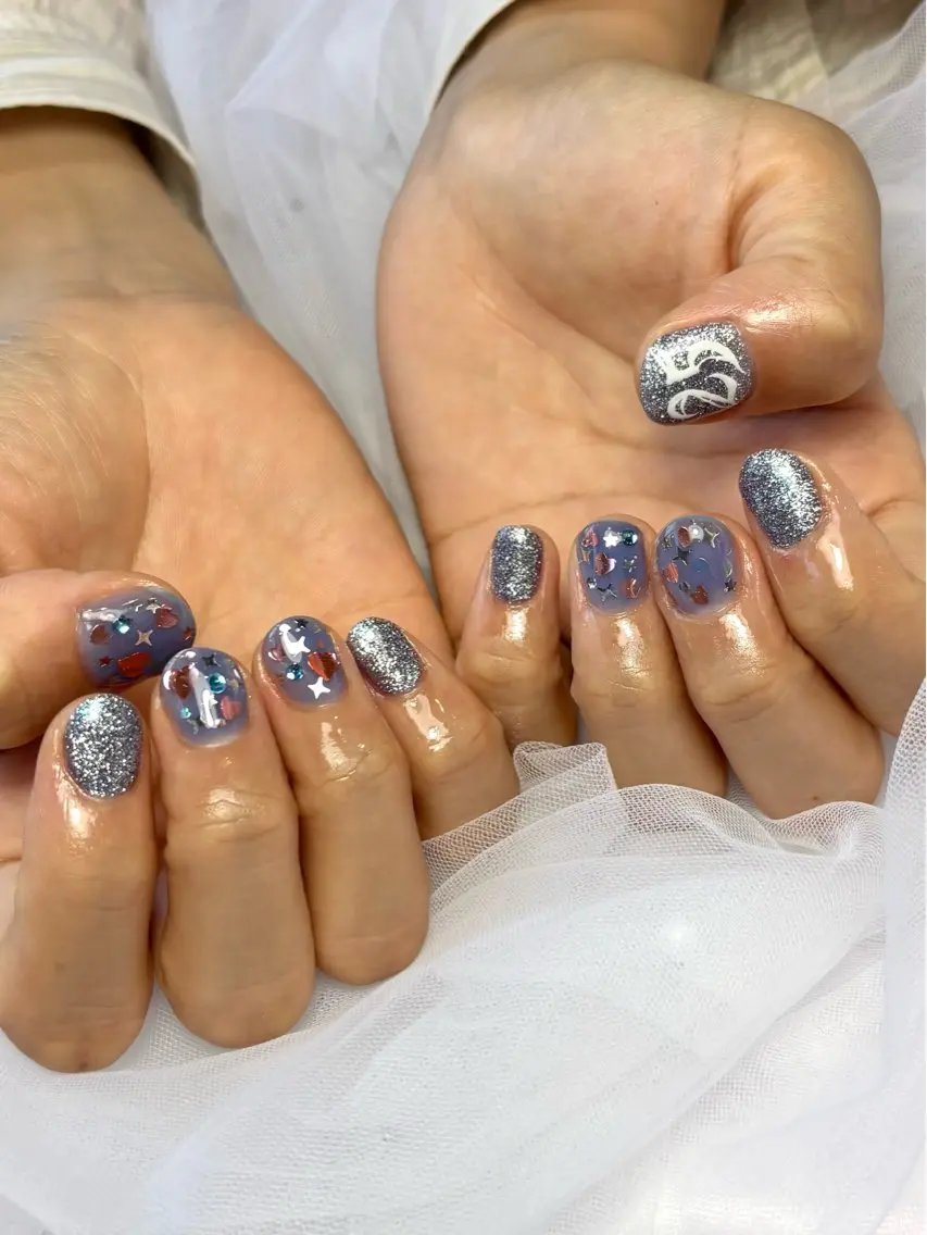 ネイル 持ち込み ハンドネイル Sai Yuinaのネイルデザイン