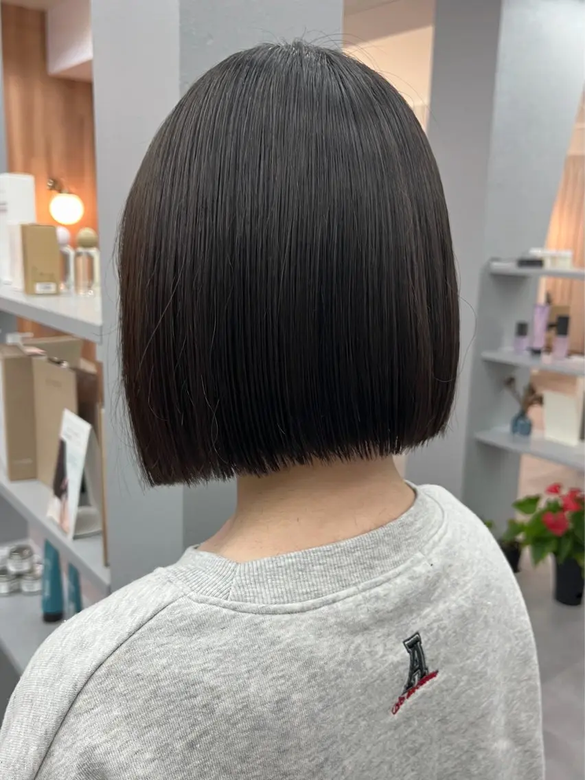 ショート ボブ カット トリートメント 駒場 まといのヘアスタイル
