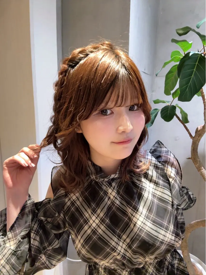セミロング ヘアカラー say.🫧植田 虹乃花のヘアスタイル