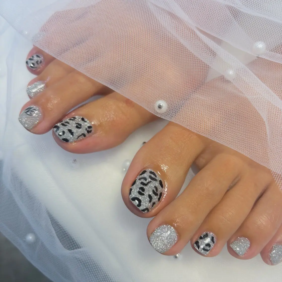 ネイル アニマル柄 フラッシュネイル フットネイル フットネイル Nail Salon noiのネイルデザイン
