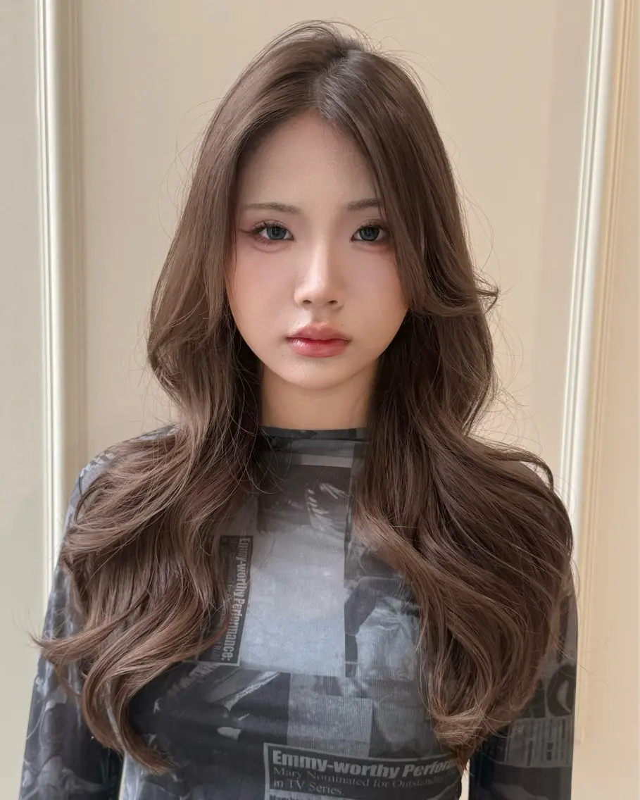 ロング カラー カット ヘアカラー レイヤーカット/ 艶カラー🌙Rinoのヘアスタイル