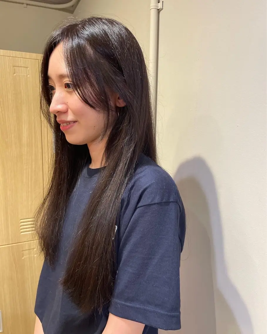 カラー ヘアカラー レイヤーカット🍏 オリーブ/ののかのヘアスタイル