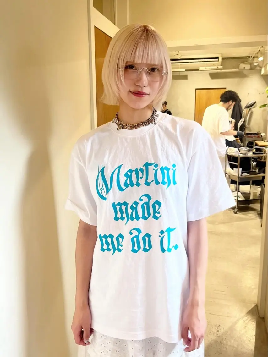 ショート カラー ボブレイヤー ベージュカラー ホワイトベージュ ボブ ハッシュカット 🦮shiori アイドルオタク🦮のヘアスタイル