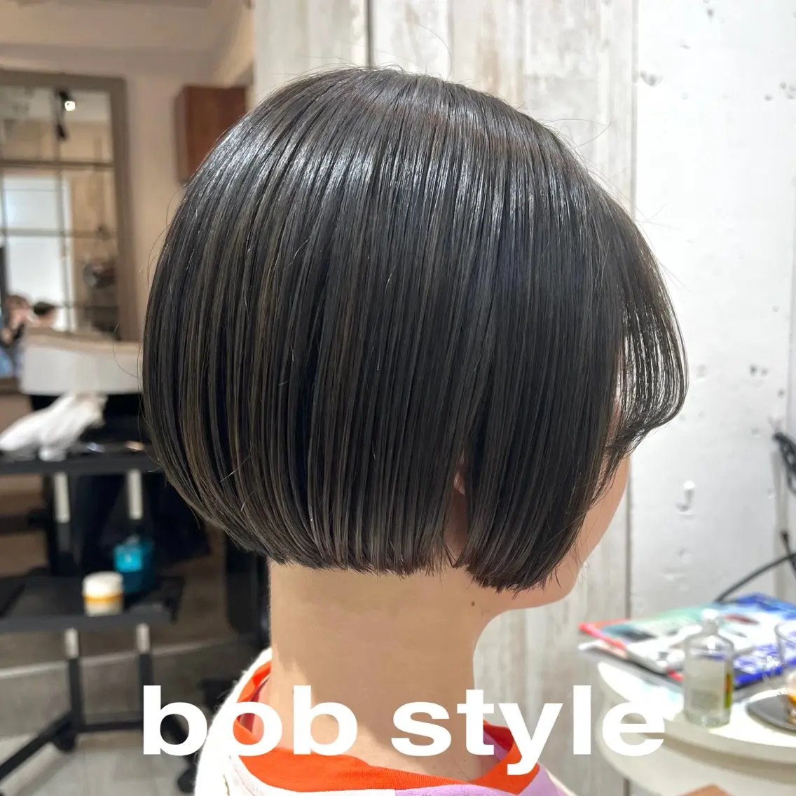 ショート アッシュ ボブ カット ヘアカラー トリートメント re  view MIRUのヘアスタイル