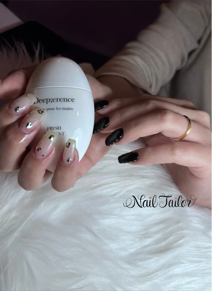 ネイル ホログラムネイル キラキラネイル 持ち込み ハンドネイル NailTailor ネイルテイラーのネイルデザイン