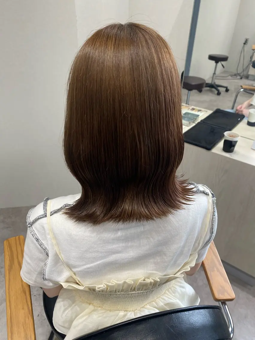 ミディアム カラー ヘアアレンジ ヘアカラー ボブ /ニュアンス/ satomi🧸💖のヘアスタイル