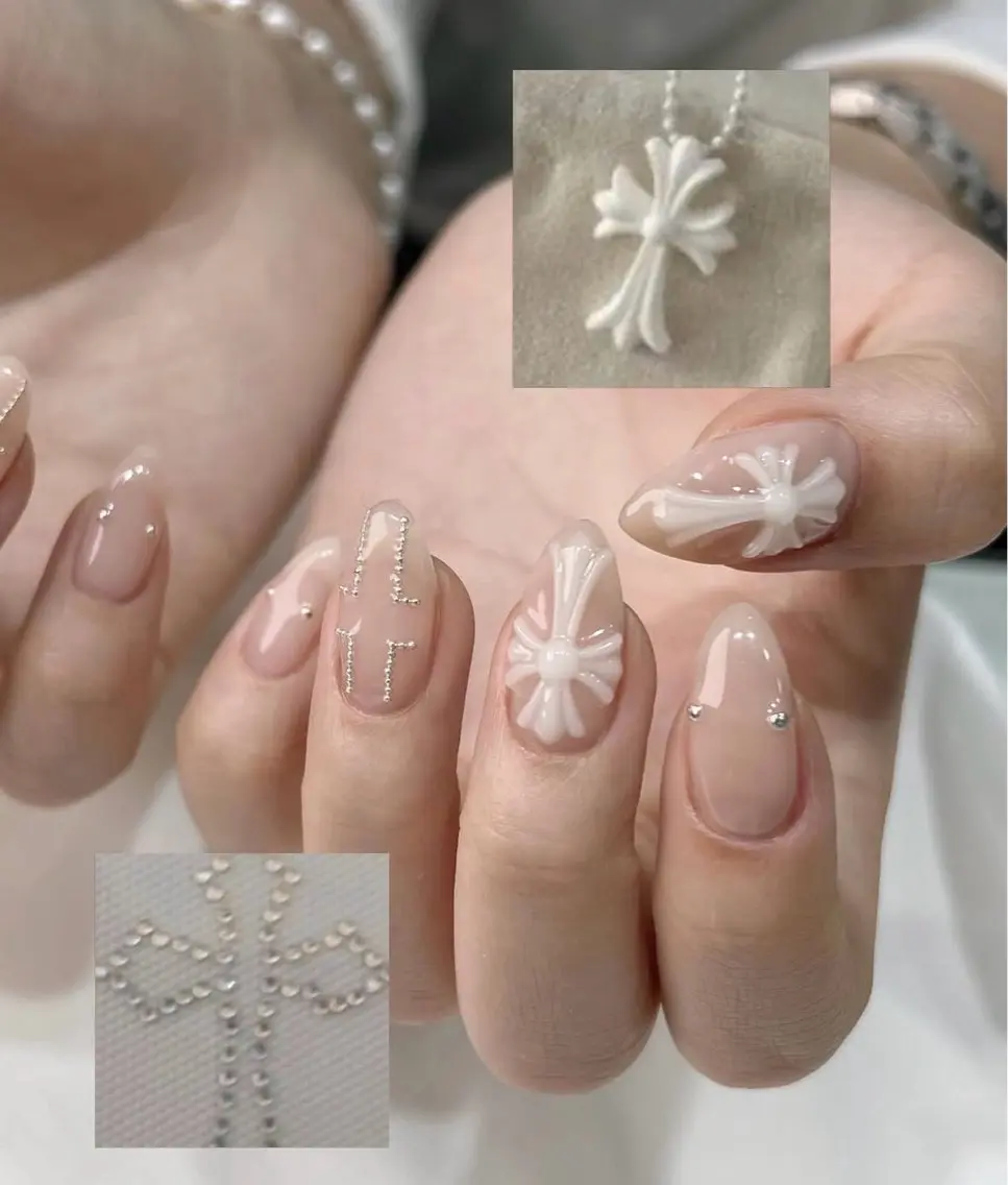 ネイル フレンチネイル グラデーション 韓国ネイル ラメ(グリッター) マグネットネイル ハンドネイル Lumi de nailsのネイルデザイン