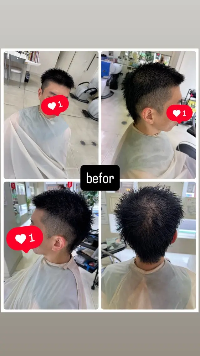 メンズ フェードカット タカハシ リナのヘアスタイル