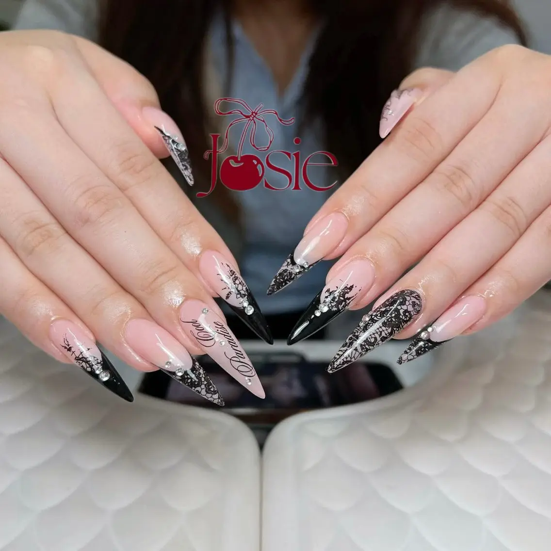ネイル 長さ出し フレンチネイル グラデーション 韓国ネイル ロングネイル ハンドネイル Josie nail salonのネイルデザイン