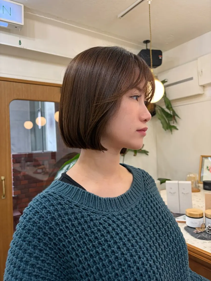 ショート カラー ボブ レイヤーカット カット ヘアカラー トリートメント ayano🫧 《CIEN》のヘアスタイル