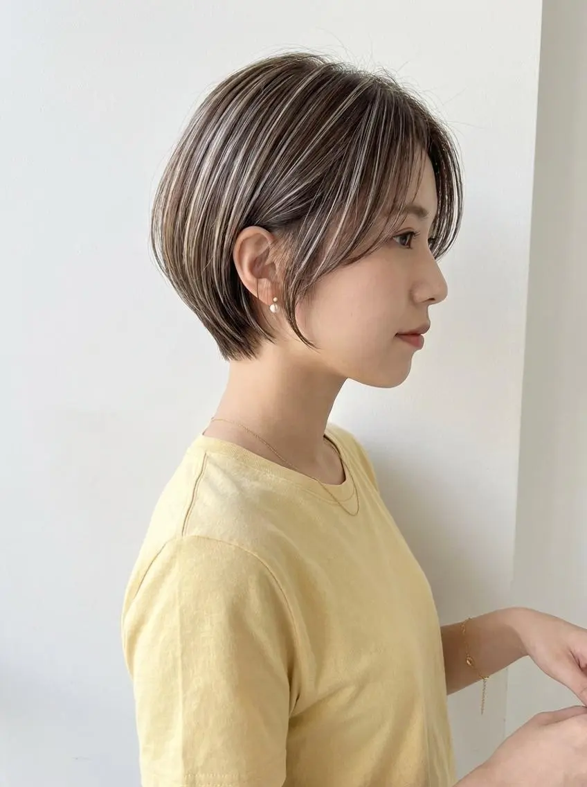 【初めてのハイライト】カット＋ポイントハイライト　¥12000の写真