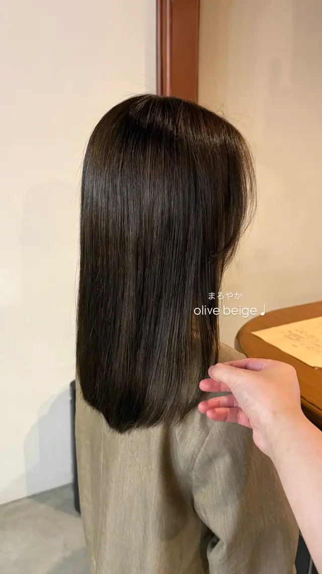 カラー 透明感カラー DEPT 西川もかのヘアスタイル