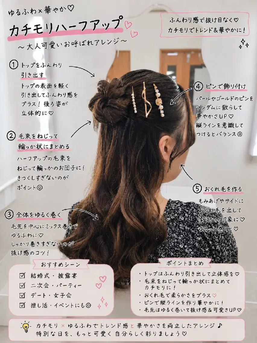 ロング ヘアセット 渥美 寿美翔のヘアスタイル