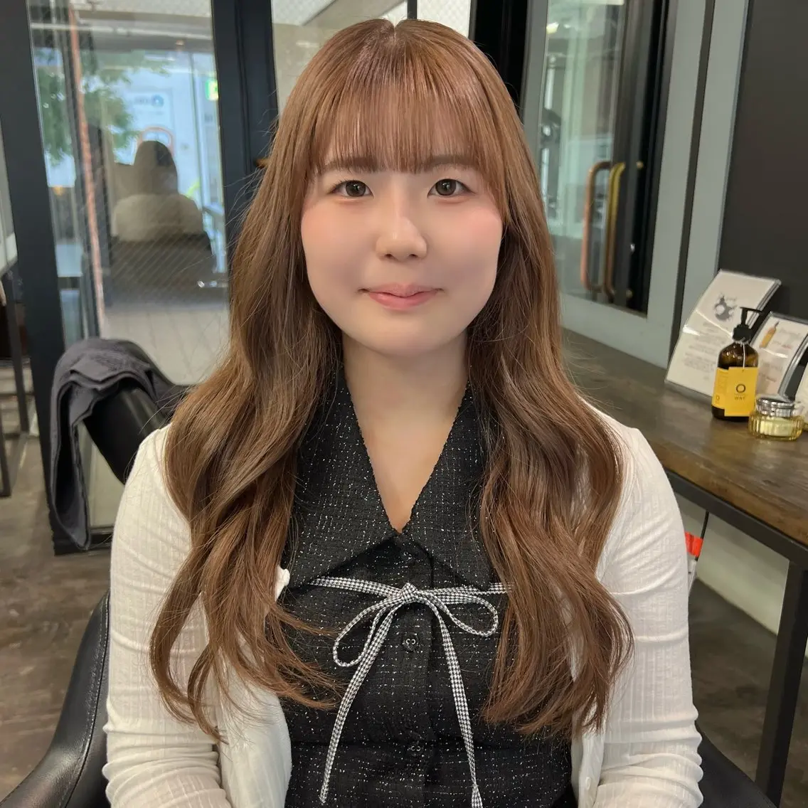 セミロング カット ヘアカラー 💘札幌クロスパーマ 髪質改善💘rinaのヘアスタイル