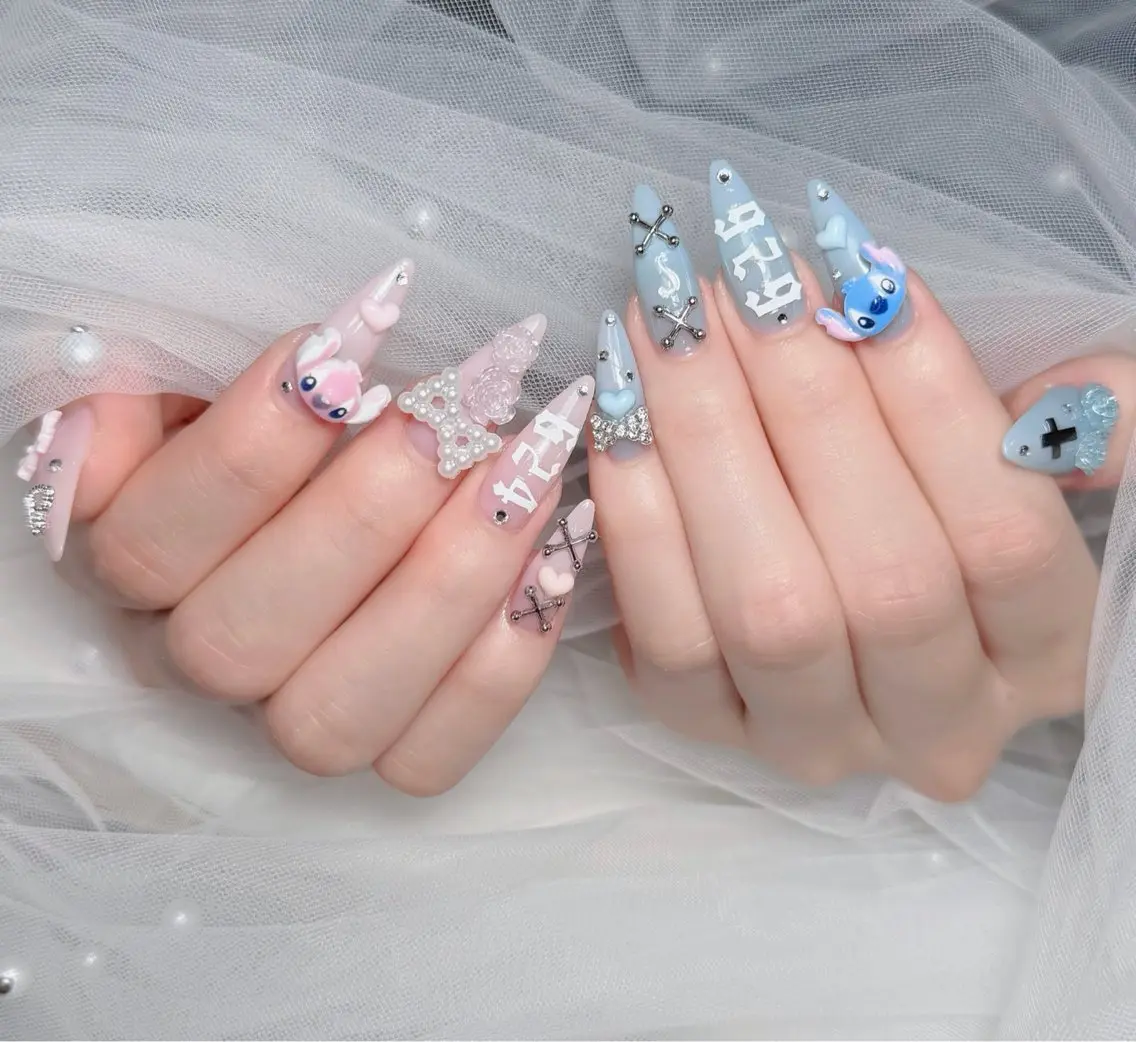 ネイル アートネイル フレンチネイル ジェルネイル 韓国ネイル マグネットネイル ハンドネイル Lenie Nail Okuboのネイルデザイン