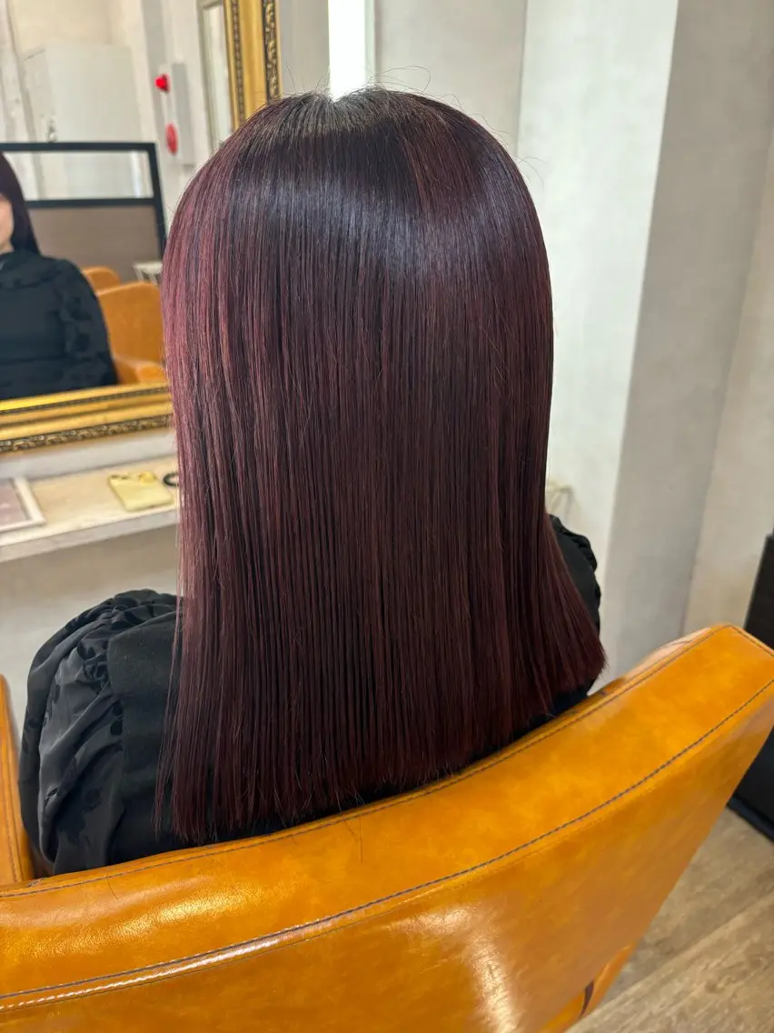 カラー ボルドーカラー 🎀 MIYUKIのヘアスタイル