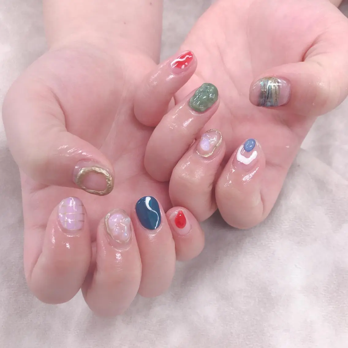 ネイル アートネイル ニュアンスネイル ネイリスト あこのネイルデザイン