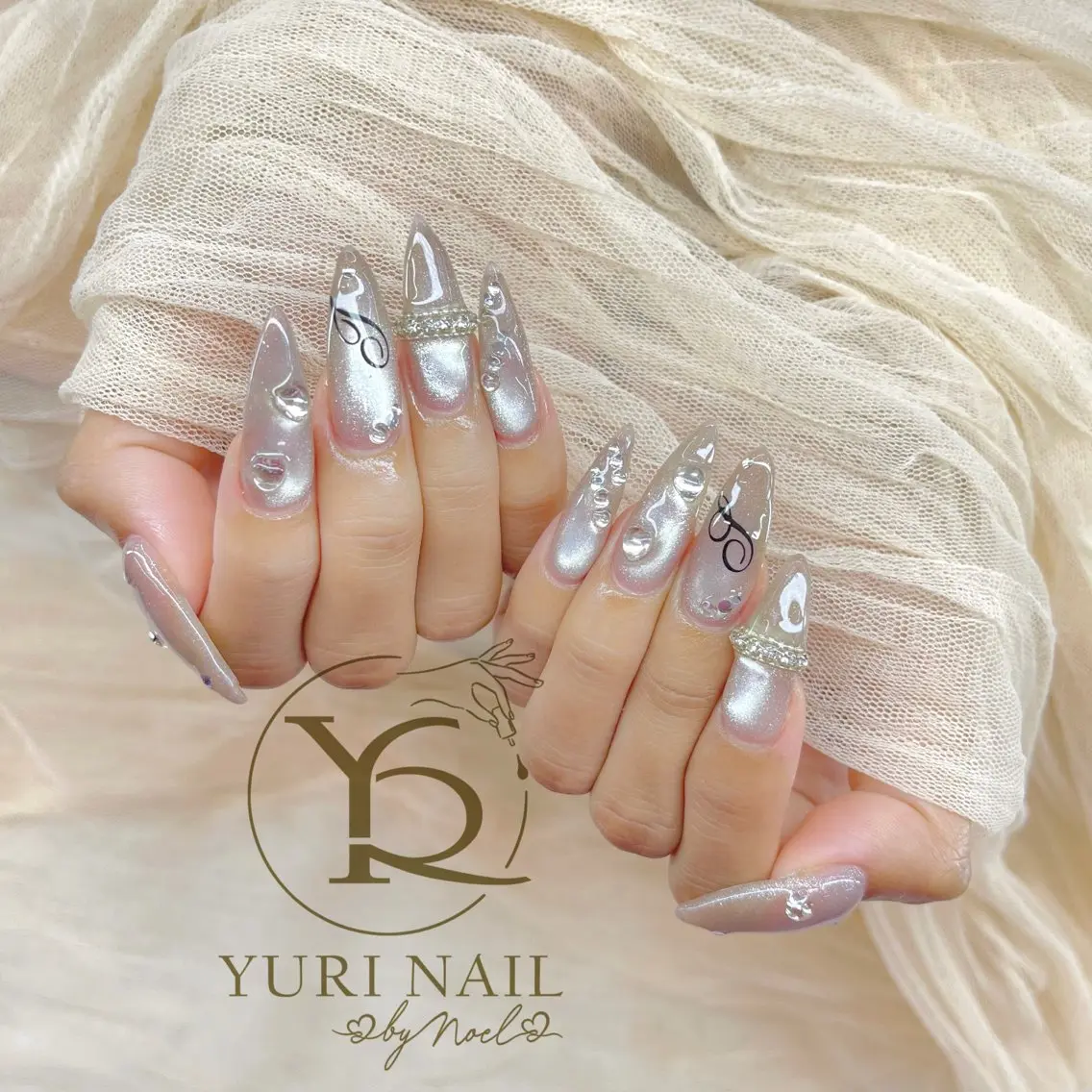 ネイル チークネイル フットネイル フレンチネイル グラデーション キラキラネイル ハンドネイル フットネイル ハンドケア YURI Nail Funabashiのネイルデザイン