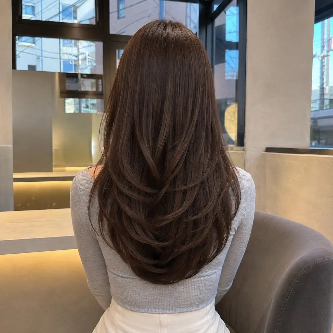 セミロング カラー ヘアアレンジ カット ヘアカラー 縮毛矯正 トリートメント 髪質改善/透明感 カラー/吉田光佑のヘアスタイル