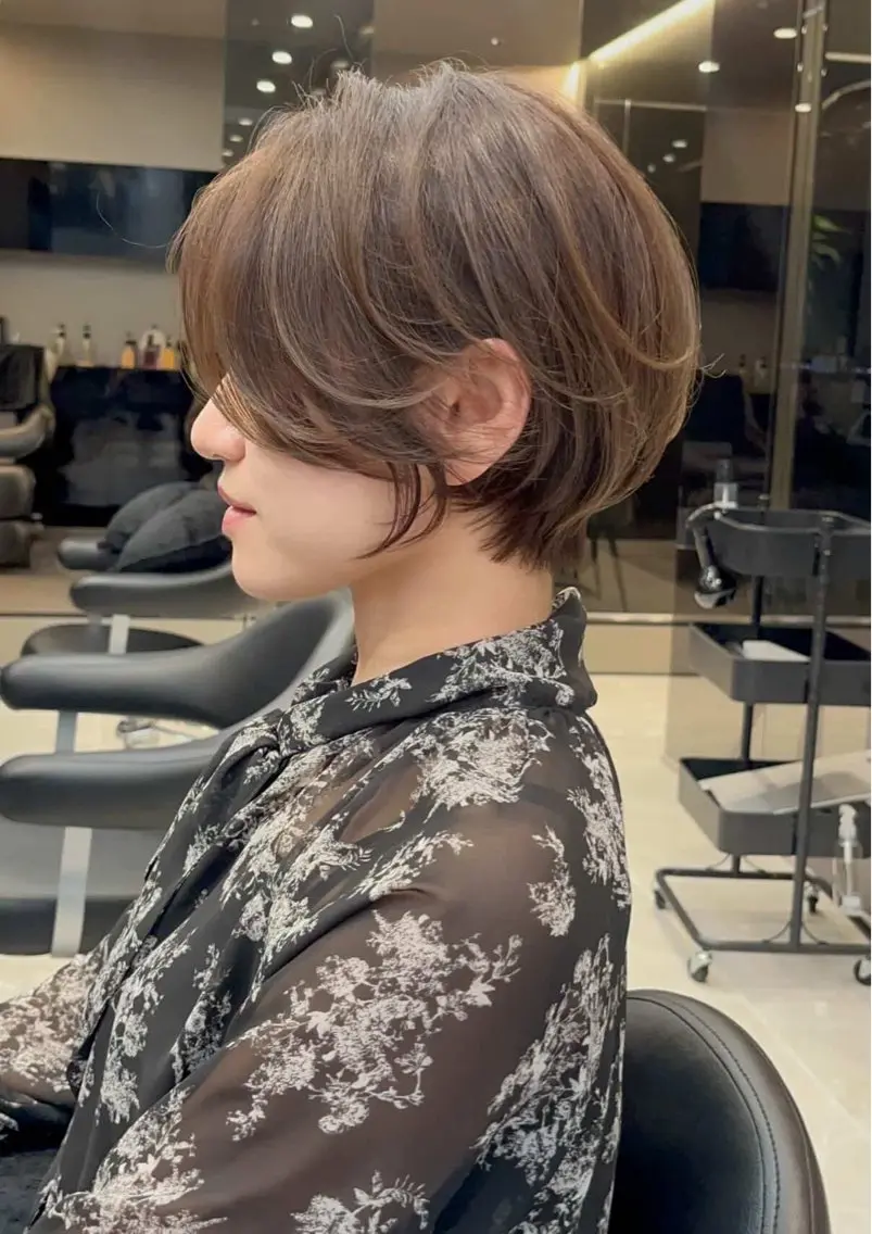 ショート mai/天神美容室 【丸みショート】のヘアスタイル