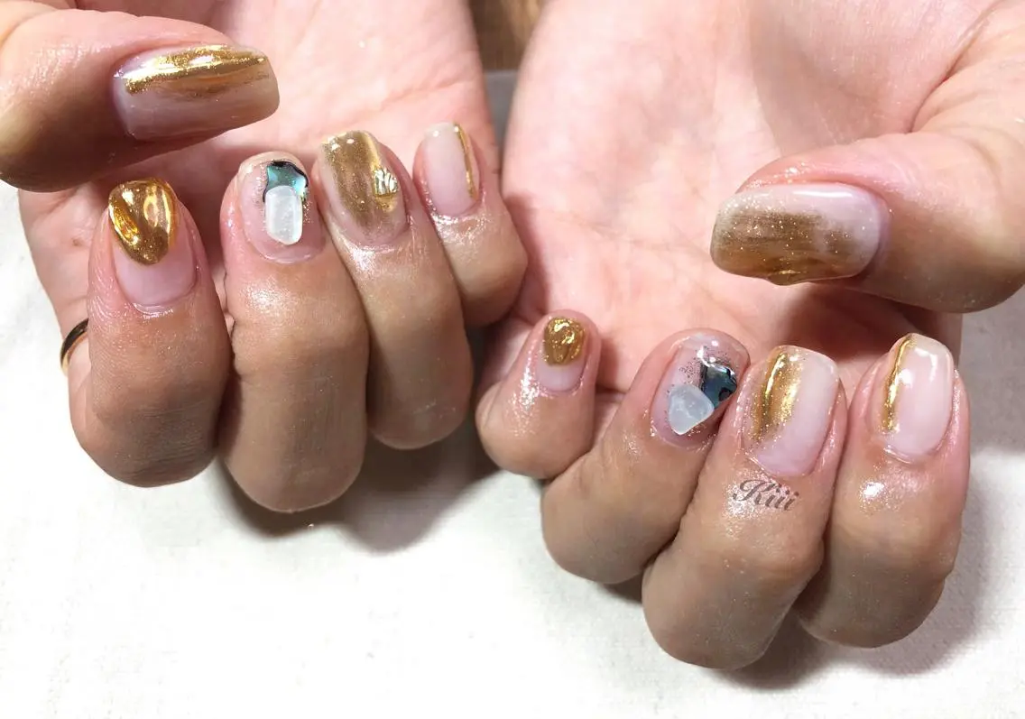 ネイル ハンドネイル フットネイル kiii.__ ✴︎*のネイルデザイン