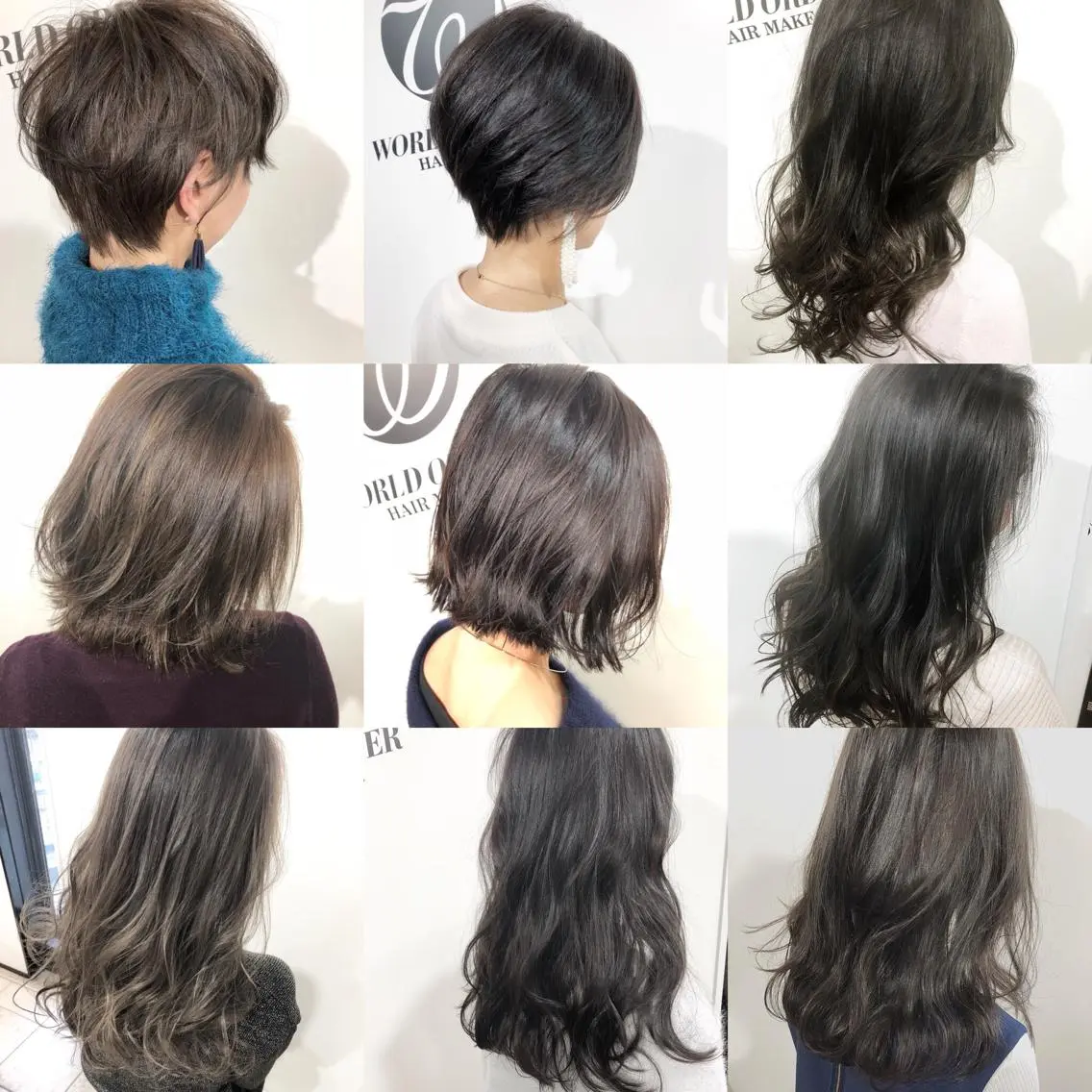 カラー アッシュ グラデーションカラー ハイライトカラー 夜23時まで予約🉑 reverieあきらのヘアスタイル