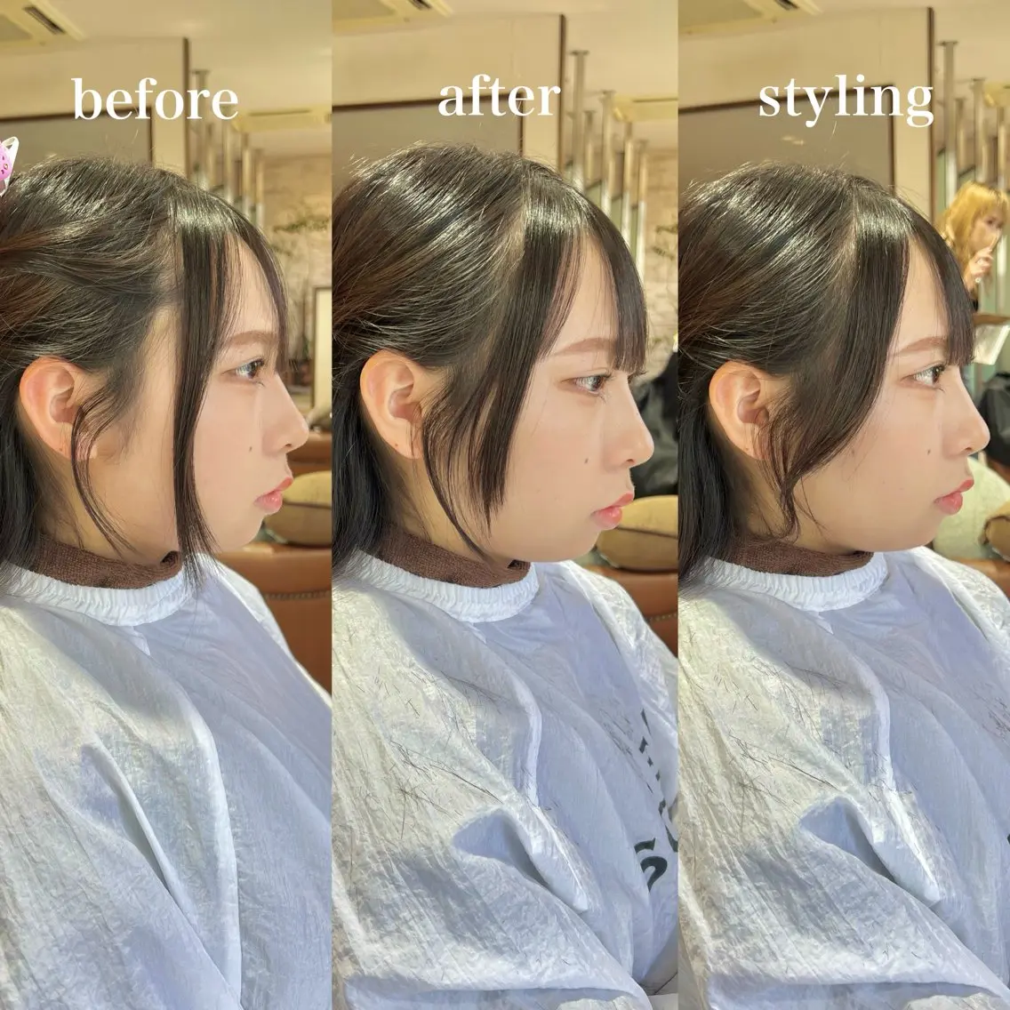 セミロング アッシュ 韓国風カラー ボブ 髪質改善 韓国風ヘア 🌿寄り添い型美容師 🌿yuiのヘアスタイル