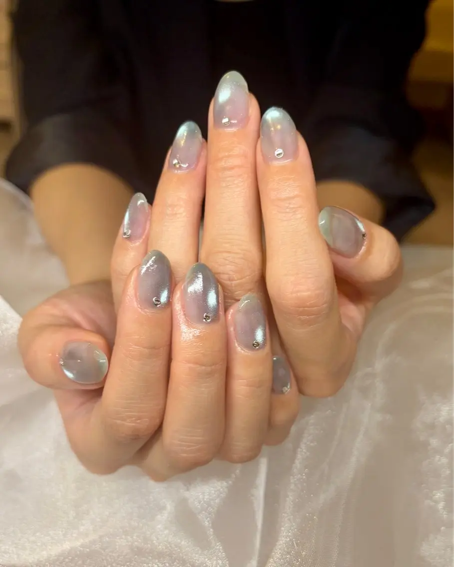 ネイル ストーンネイル ハンドネイル ぬま Emanailのネイルデザイン