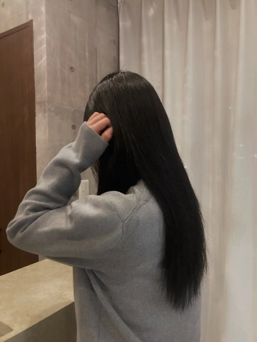 ロング カラー ハマノ ミユのヘアスタイル