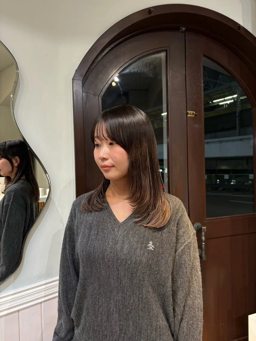 レイヤーカットの写真