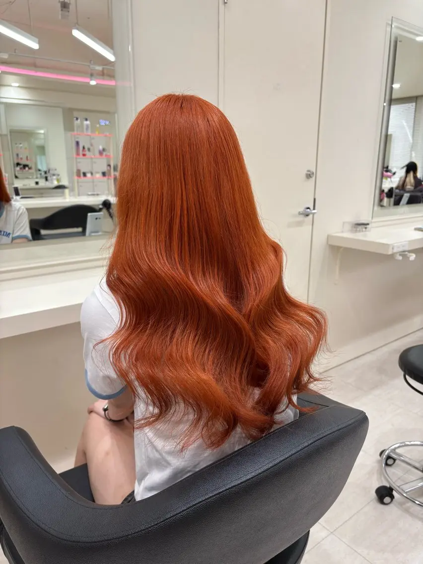 ミディアム カラー ヘアアレンジ ヘアカラー 💟RINNA 艶カラー💟のヘアスタイル