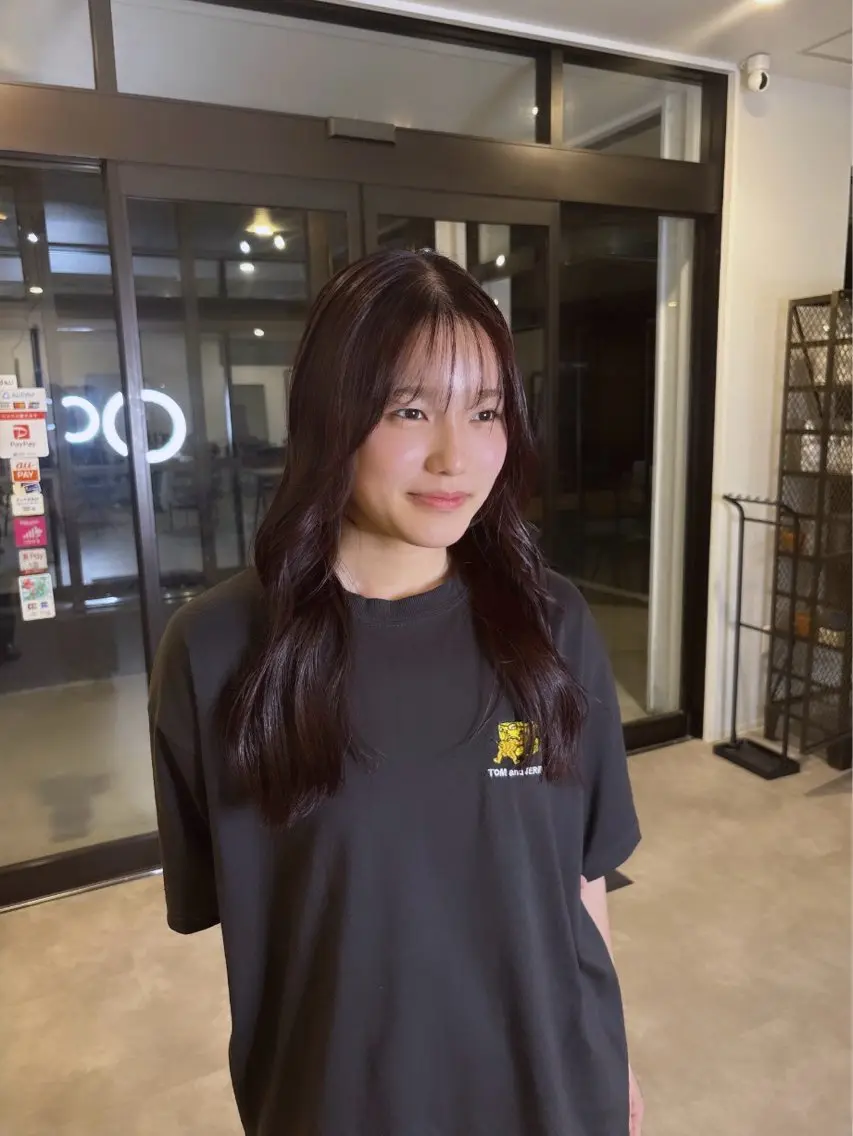ロング カラー レッドカラー number＋ / 璃々花のヘアスタイル