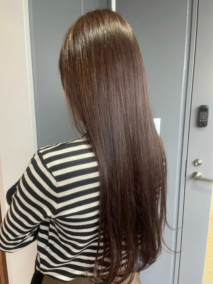 ロング カラー ブリーチ ブラウンカラー モカブラウン ブリーチなしカラー 『SiLO』 rumiのヘアスタイル