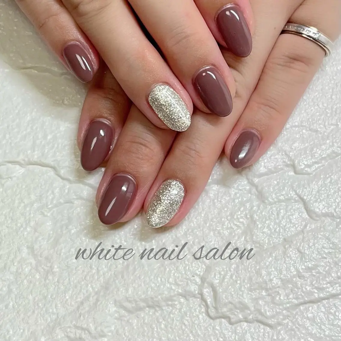 ネイル フットネイル ジェルネイル ハードジェル ラメ(グリッター) 持ち込み white nail salonのネイルデザイン