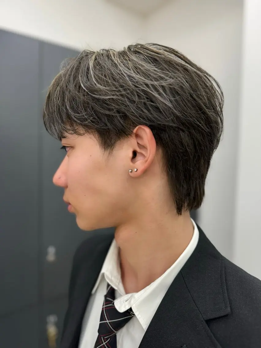 🤍ᩚ【垢抜けの近道】カット+ハイライト+全体カラー+髪質改善トリートメント(aujua)SET💓の写真
